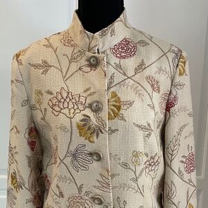 Neiman Marcus Silk Luxury Scandi Jacket